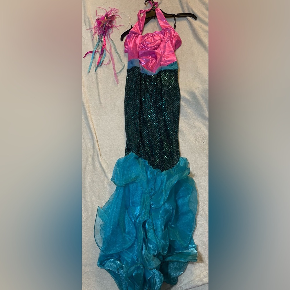 Mermaid Women's Halloween Fancy-Dress Costume for Adult, L